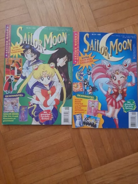 SAILOR MOON Nr. 18 / 1999 mit Starschnitt von Tuxeda Mask, Extras + 19/99