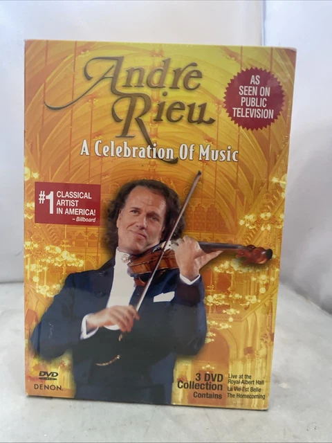 ANDRE RIEU: A Celebration of Music (DVD, 2010, 3-Disc Set) Sealed EUR ...