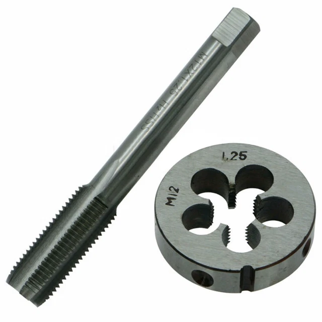 Robusto set rubinetto e stampo metrico 12 mm x 1 25 mm per prestazioni di lunga