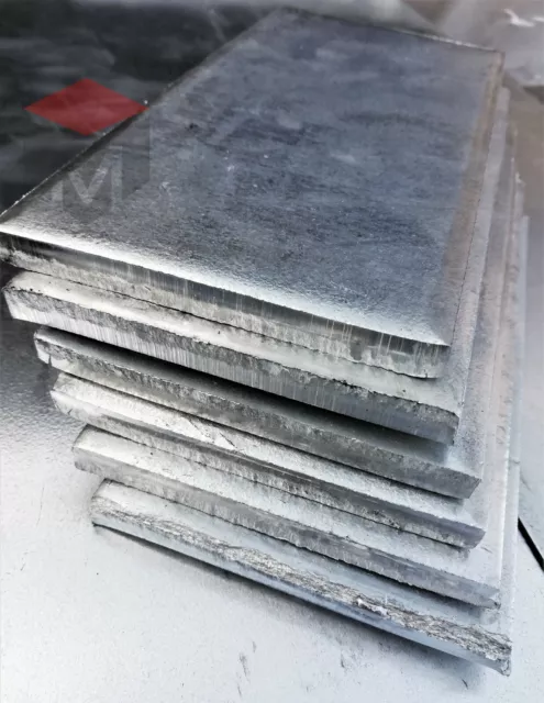 Anode en Zinc 10x100x200mm 1,4kg Zn min. 99,995% Plaque de zinc de haute qualité