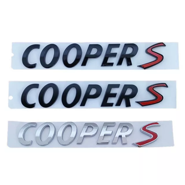 Für Mini R53 R56 F56 R55 R58 COOPER S Abzeichen Heckklappe Emblem Badge Auto NEW