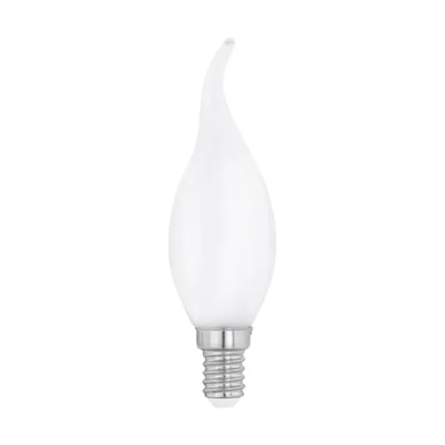 Eglo LED Filament Lampe Windstoß Kerze 4W = 40W E14 opal 470lm Warmweiß 2700K