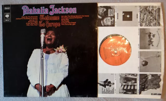 MAHALIA JACKSON - Welcome To Europe (LP-Vinyl) (1969)