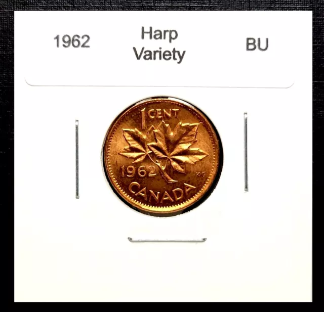 Canada 1962 HARP Variety BU UNC Uncirculated Small Cent - Penny!! 2
