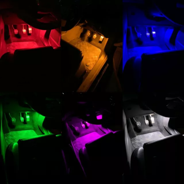 FORD FIESTA MK7 INTERIOR FOOTWELL LED 48 SMD LIGHT PANEL UPGRADE (Plug & Play)