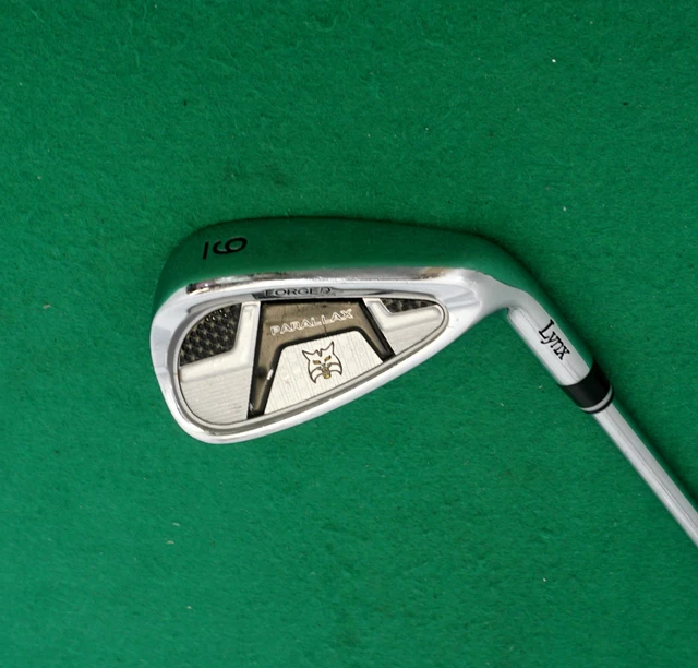 Lynx Parallax Forged 9 Iron True Temper R300 Dynamic Gold Regular Steel Shaft Lynx Parallax Forged 9 Iron True Temper R300 Dynamic Gold Regular Steel Shaft