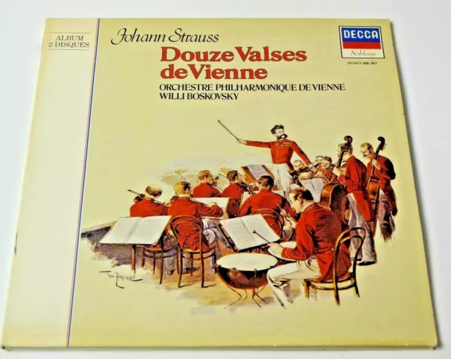 Disque Vinyle 33 Tour Strauss Johann Douze Valses De Vienne