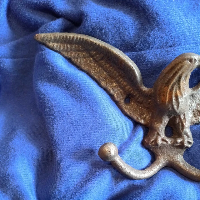 VTG  Amer Tack & Hardware 7” Eagle #123 Double Hooks Robe Coat Towel Hook Hanger 2