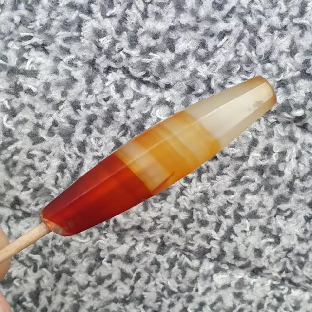 Antique Ancient Old Himalayan Indo Tibetan African AGATE Bead