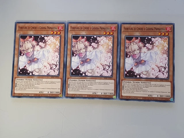 Yu-Gi-Oh! 3x Fioritura Di Cenere & Gioiosa Primavera, L5DD - Foto 4