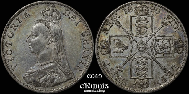Great Britain, Victoria, Double Florin 1890, nicely toned, aUNC