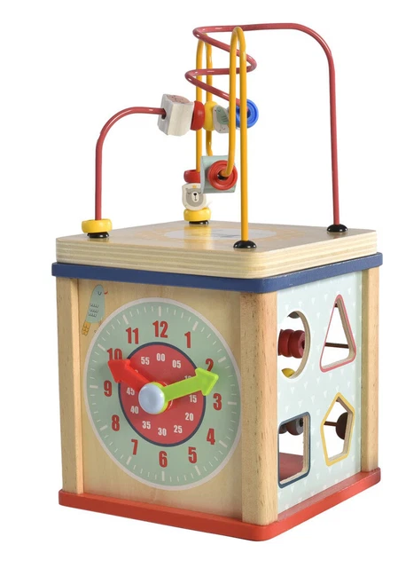 Busy Cube 14 En 1 Montessori – Jouet Éducatif En Bois Pour Bébé 1-3 Ans, Idéal Voyage & Éveil Sensoriel