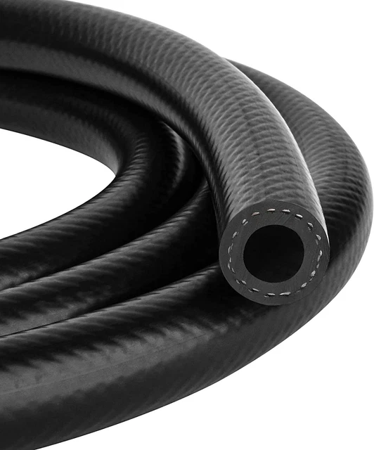 10 FEET NBR Fuel Line Hose Black Nylon Steel Oil Gas Fuel Line Hose 1/2