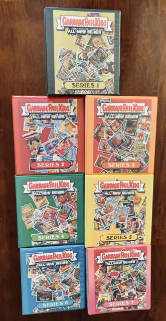 Garbage Pail Kids Color Binders W/Front,Back & Spine Print Ans1-7 All New Series