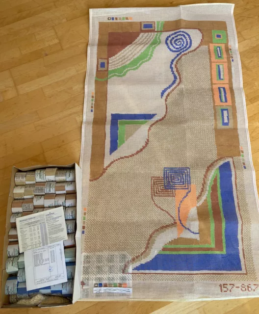 Knüpfbild Knüpfteppich Knüpfwolle Knüpfpackung  Feinsmyrna Junghans-Wolle