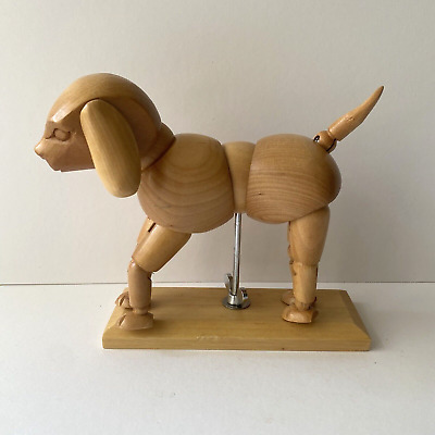 Figura posable articulada articulada de madera para perro artista modelo de dibujo herramienta de dibujo