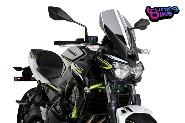 Puig Cupolino Naked N.g. Touring Per Kawasaki Z650 20 Fume Chiaro