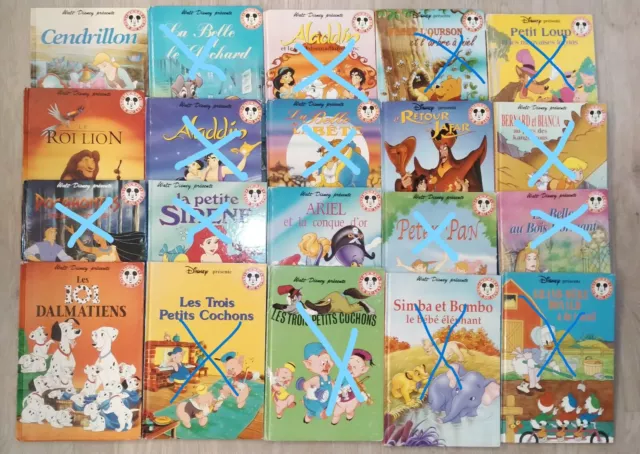 Lot de 5 livres collection MICKEY CLUB DU LIVRE de DISNEY 5€ le lot de 5