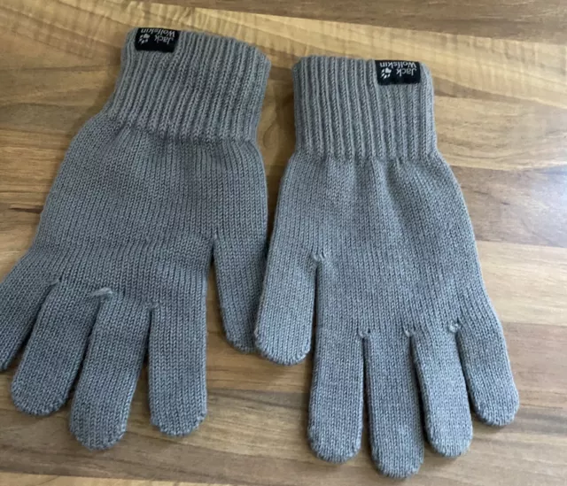 Jack Wolfskin Wool Gloves Size Medium