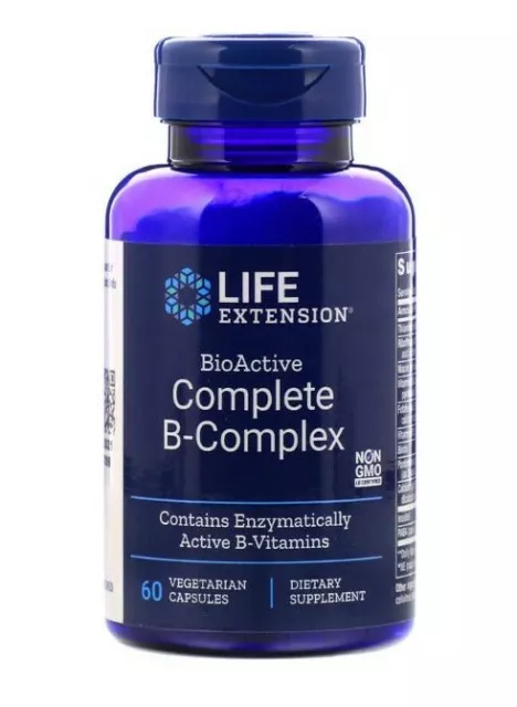 Life Extension BioActive kompletter B-Komplex 60 vegetarische Kapseln