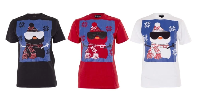 T-shirt Natale bambini ragazzi ragazze cotone novità pupazzo di neve renne magliette festive