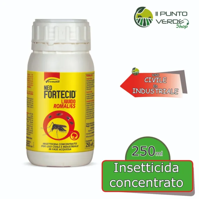 INSETTICIDA NEO FORTECID 250 ML ROMAL 65 zanzare mosche striscianti