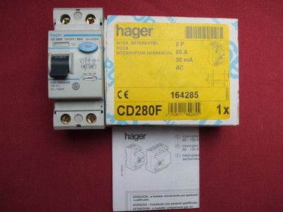 NFN240 DISJONCTEUR DIFFERENTIEL 2P 40A 30mA TYPE  AC 230V NEUF Hager HAGER Réf BD241 