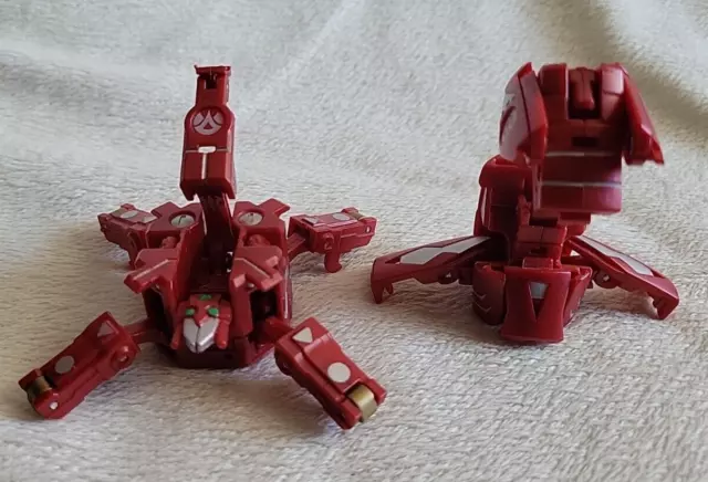 Bakugan Spyderfencer & Grafius Red Pyrus Maxus Dragonoid Trap Battle Brawlers