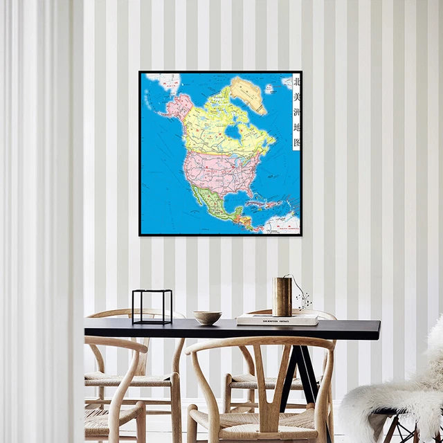 MAP OF NORTH America Political - Map Of North America Political Distribution Chinese Art.webp