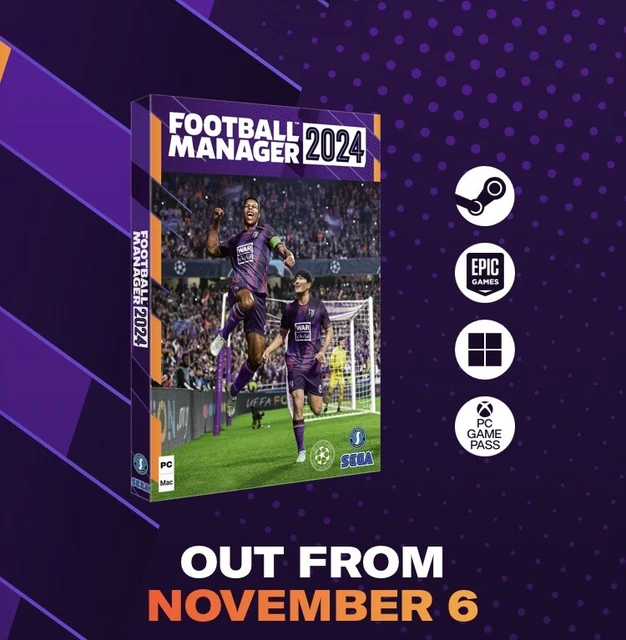 FOOTBALL MANGER 2024 (FM 24) Full Game PC/Mac Pre Order £35.99