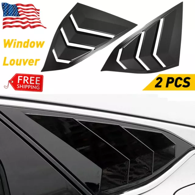 For 2018-2021 Honda Accord Side Window Louvers Cover Glossy Car Auto Accessories