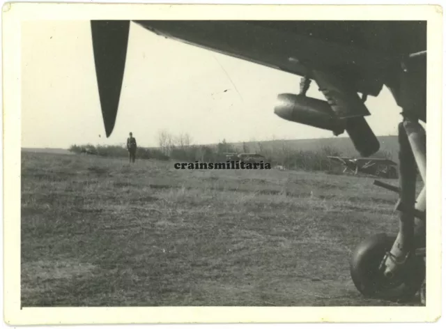 Orig. Foto Fieseler Fi 156 Storch Flugzeug am Flugplatz TARUTINO Ukraine 1943