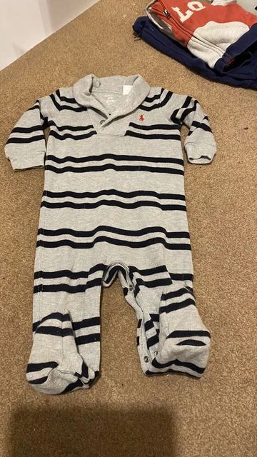 Ralph Lauren age 9 to 12 months Grey baby grow