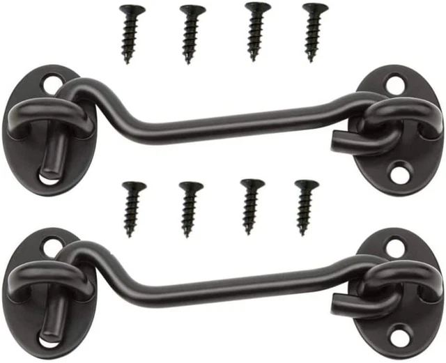 "Secure Your Home with our Heavy-Duty Barn Door Hook and Eye Latch Gate Lock!"