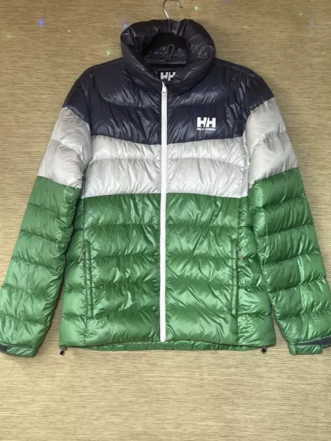 Helly Hansen Puffer Jacket Mens M Lightweight Packable Down Feather