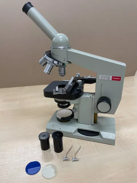 LOMO Biolam  DII Vintage monocular microscope *Metal Case*