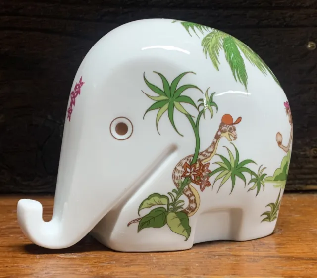 Vintage Porcelain DRUMBO ELEPHANT Piggy Bank by Luigi Colani for Hochst