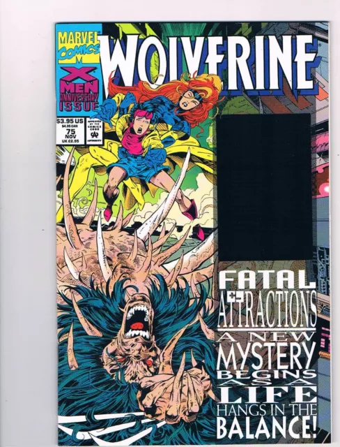 Wolverine #75 - Fatal Attractions Hologram cove;  Marvel 1993 high grade VF/NM