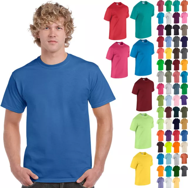 Gildan Men's Heavy Cotton T-Shirt (Pack of 5) Bulk Lot Solid Blank 5000 NEW