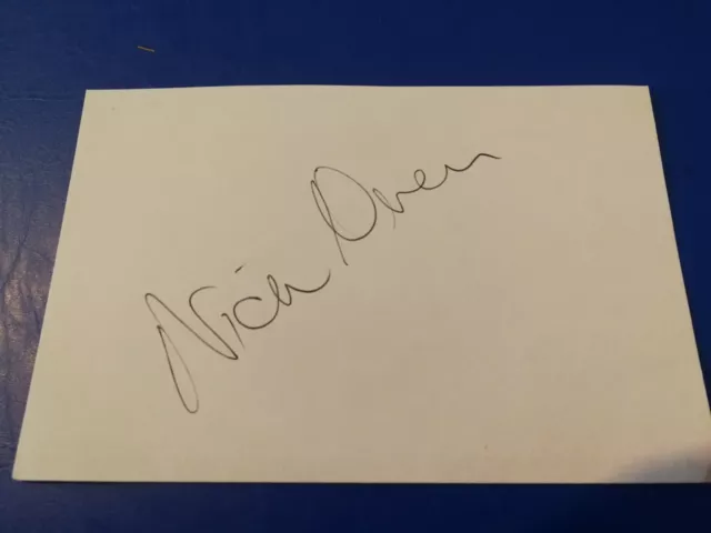 NICK OWEN Signed paper TV PRESENTER Good Morning Britain Autograph