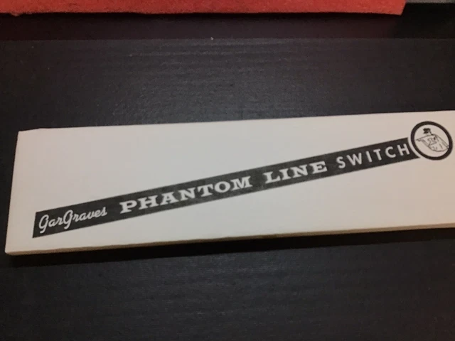 Gargraves O Gauge Phantom Line Right Hand Switch, REVISED