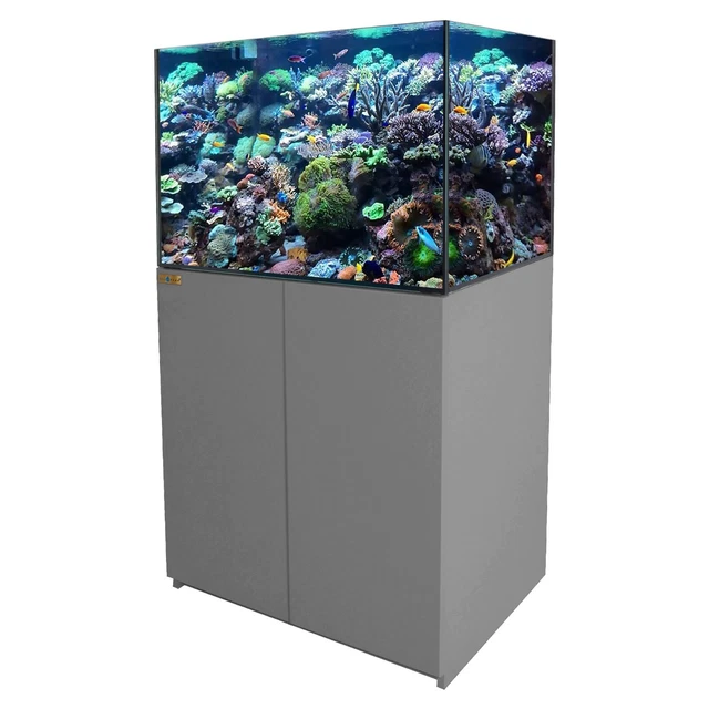 100 Gallon Silver Coral Reef Aquarium Tank Ultra Clear transpare Glass with Sump