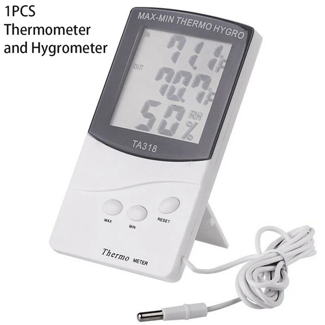 Termometro LCD interno/esterno modello TA318 precisione 0,1 display corretto