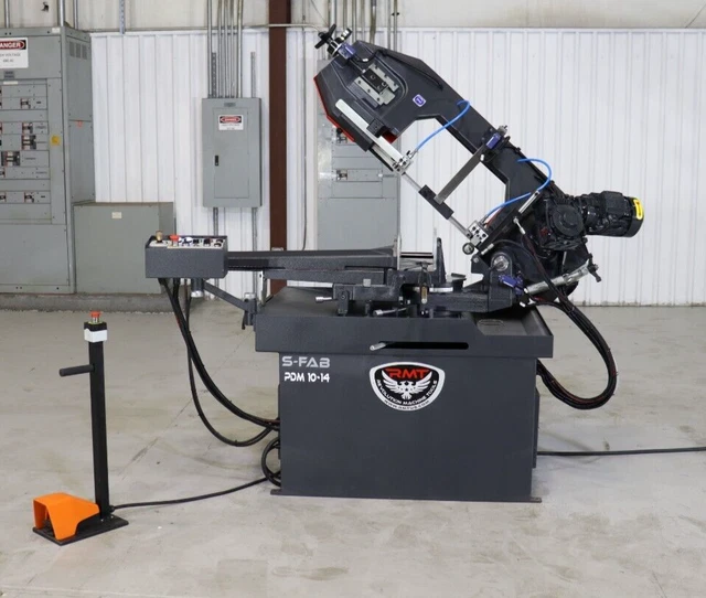NEW SEMI_AUTOMATIC Bandsaw, Dual Miter RMT S-Fab PDM 10"x14" Horizontal Bandsaw