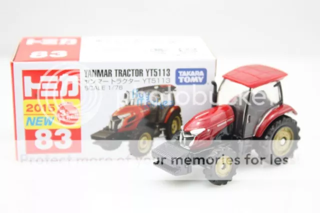 Takara Tomica Tomy #83 Yanmar Tractor YT5113 Scale 1/76 Diecast Toy Car Japan