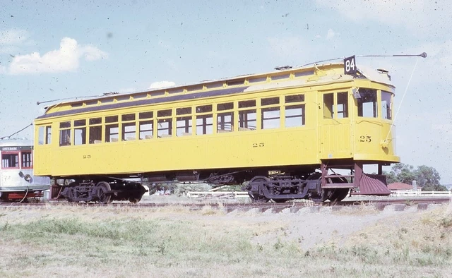 DENVER & INTERURBAN Railroad Train Trolley GOLDEN CO Original 1968 Photo Slide