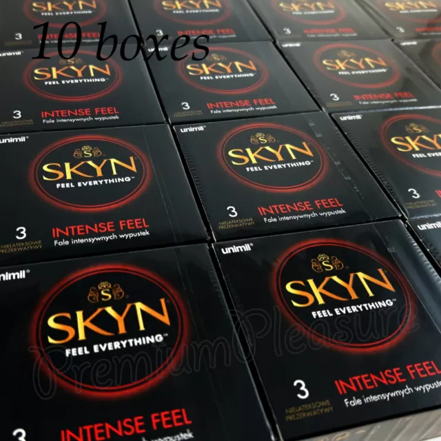 Skyn Intense Feel Préservatifs Points & Vagues Stimulation Texture 10 Boxes De