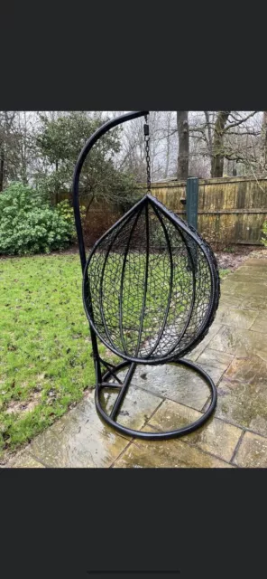 Hanging Rattan Swing Patio Garden Hammock Egg Chair In John Lewis For £299