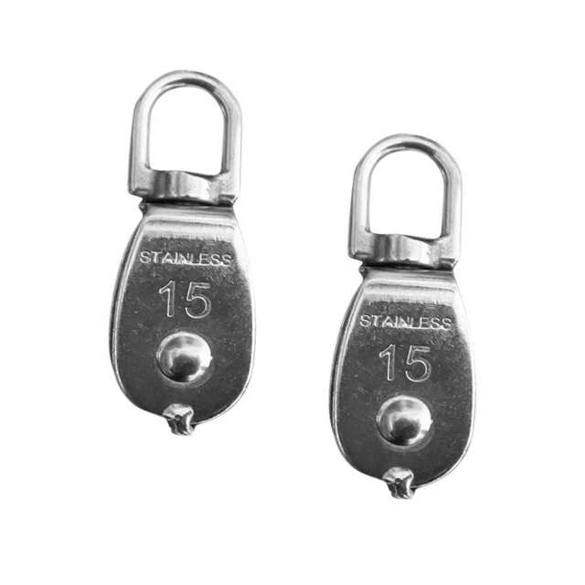 Pulla in acciaio inox puleggia singola tavata guida in acciaio inox