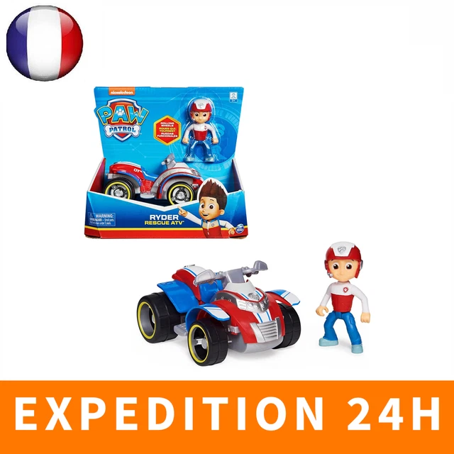 Figurine Pat' Patrouille Ryder Avec Véhicule - Jouet Articulé - Pour Enfants 3 Ans Et + - Inspiré De La Série TV